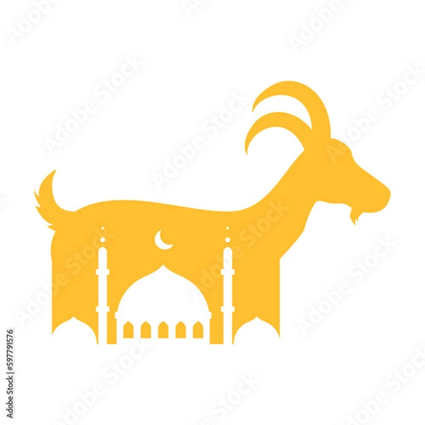 Fototapeta sheep mosque eid al adha