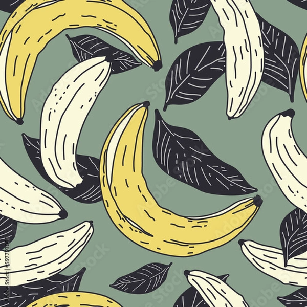 Obraz seamless pattern with bananas