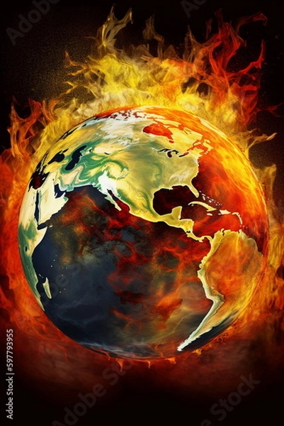 Obraz earth in fire