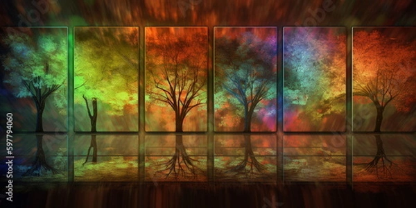 Obraz background with space, Generative AI, Generative, AI