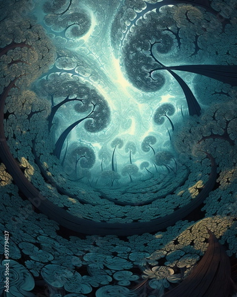 Obraz background with bubbles, Generative AI, Generative, AI