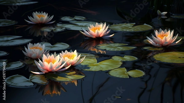 Obraz lily, Generative AI, Generative, AI