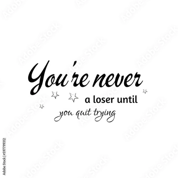 Fototapeta Sport, gym phrases, train hard, you are stronger, hand drawn quotes, vector motivational quotes. Motivational sport quotation.