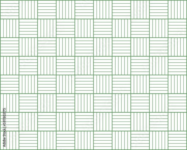 Fototapeta linear flat abstract green lines pattern