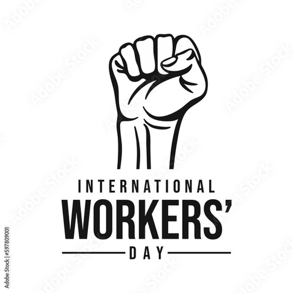 Obraz International workers day logo icon design Vector Image