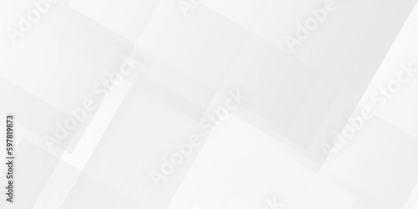 Obraz 	
Abstract background with lines Abstract seamless modern white and gray color technology concept geometric line vector background. Decorative web layout or poster, banner.