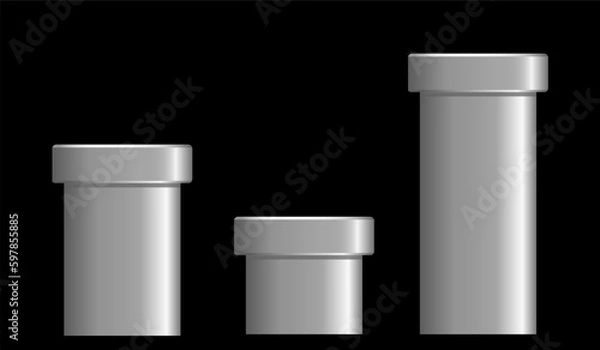 Obraz super mario pipes. Grey pipes old video game