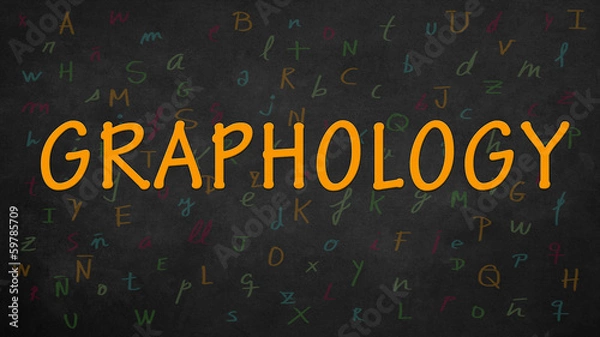 Fototapeta Graphology