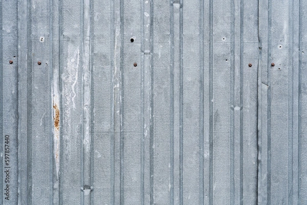 Obraz old metal fence with rust texture background