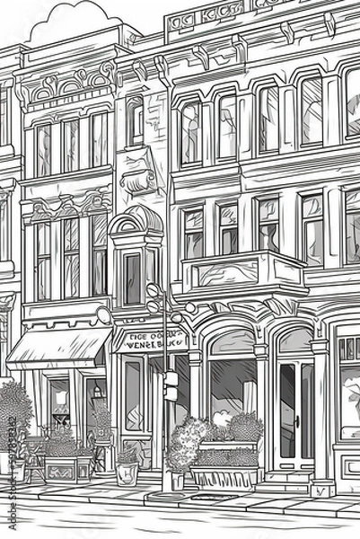 Fototapeta Coloring Page