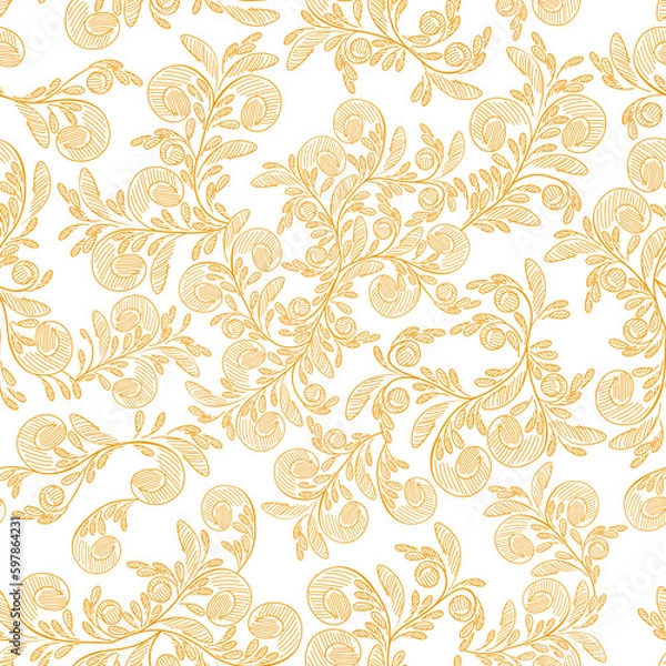 Fototapeta Floral Seamless Pattern