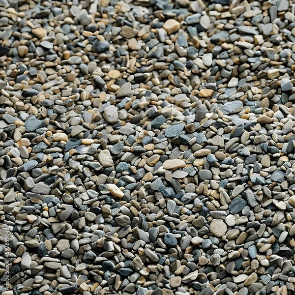 Obraz A grainy and gritty texture with gravel and sandstone surfaces5, Generative AI