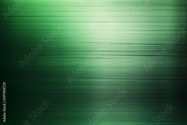 Fototapeta Brushed metal light green background. AI generative