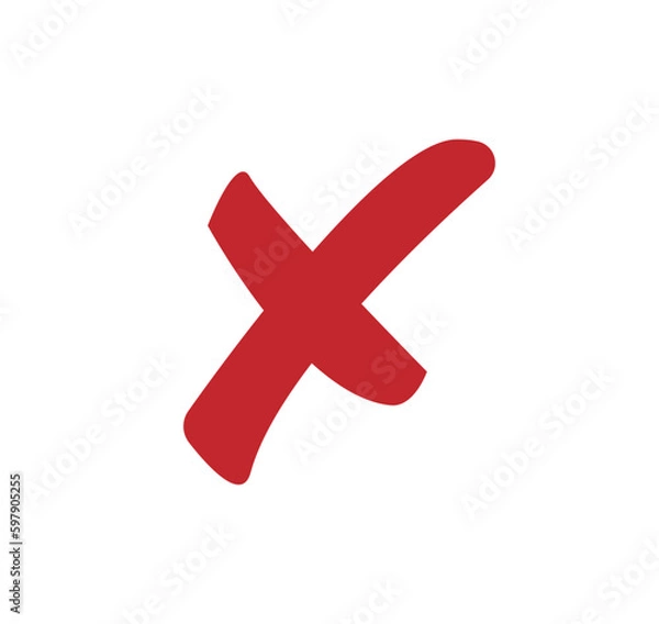 Obraz Reject icon mark vector EPS 10