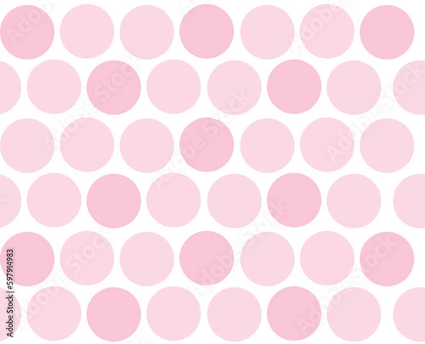 Fototapeta Vector of pink dot pattern background style 
