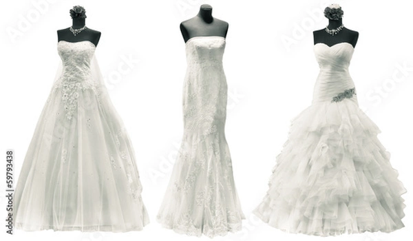 Obraz Wedding Dresses Cutout