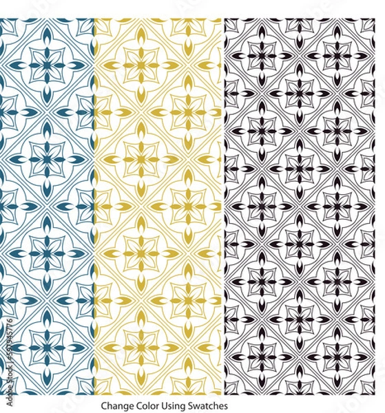 Fototapeta seamless  Stylish floors Tile pattern  