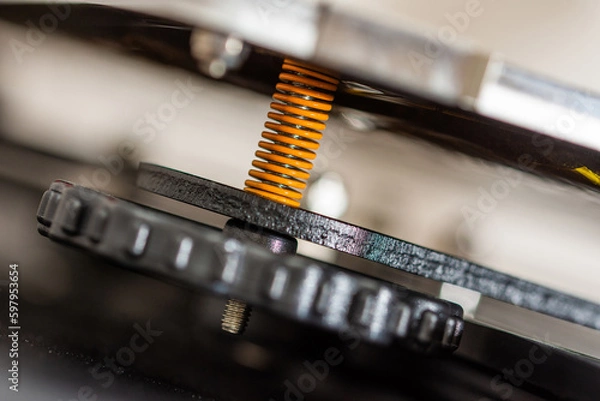 Fototapeta Compression spring detail of 3D printer.