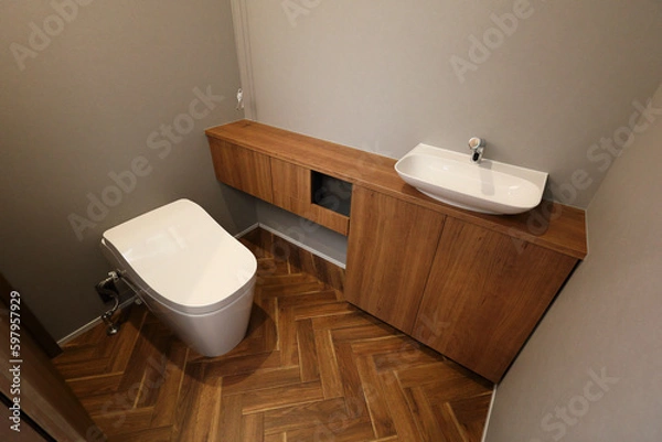 Obraz 豪華なデザインのトイレルーム