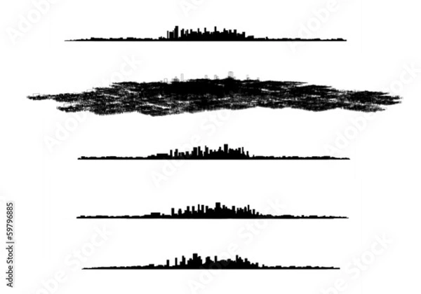 Fototapeta city silhouettes