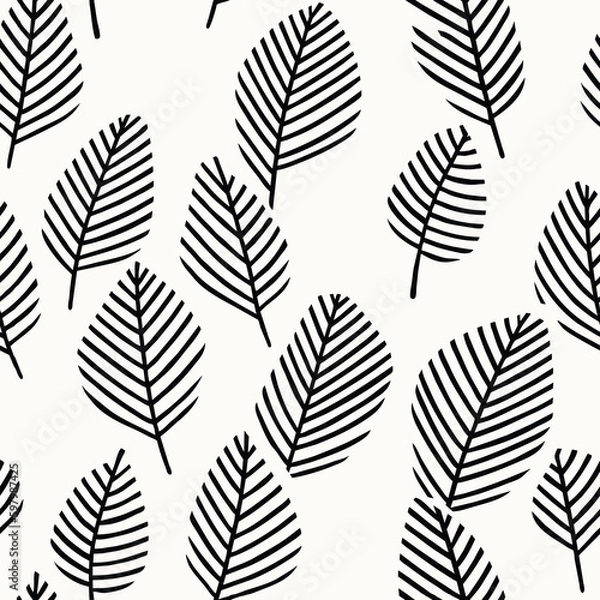 Obraz seamless pattern with leaves
