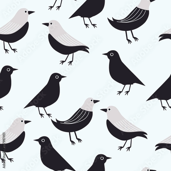 Obraz seamless pattern with birds