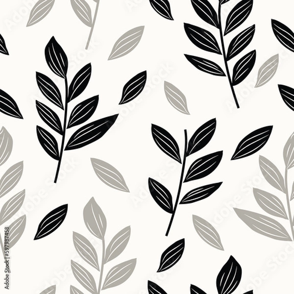 Obraz seamless pattern with leaves