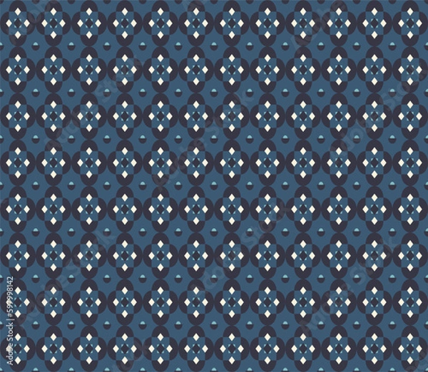 Fototapeta Retro background style geometric vector seamless pattern
