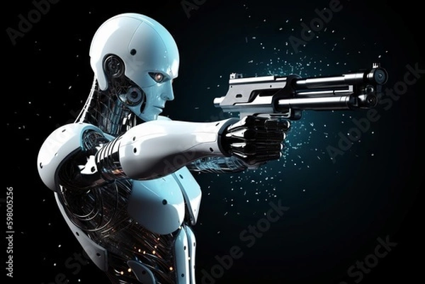 Obraz AI robot Artificial intelligence droid