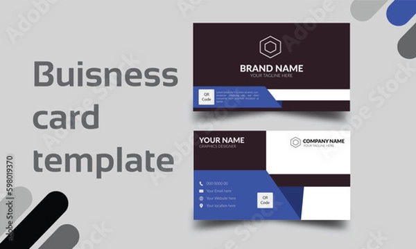 Obraz  Unique brand alchemist simple attractive business card design template