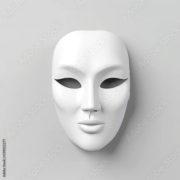 Obraz white carnival mask