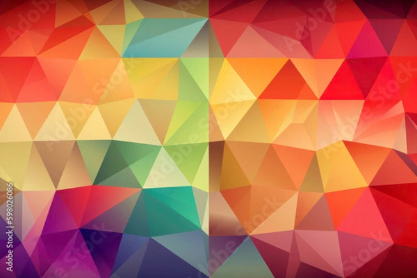 Fototapeta abstract geometric background. Generative AI