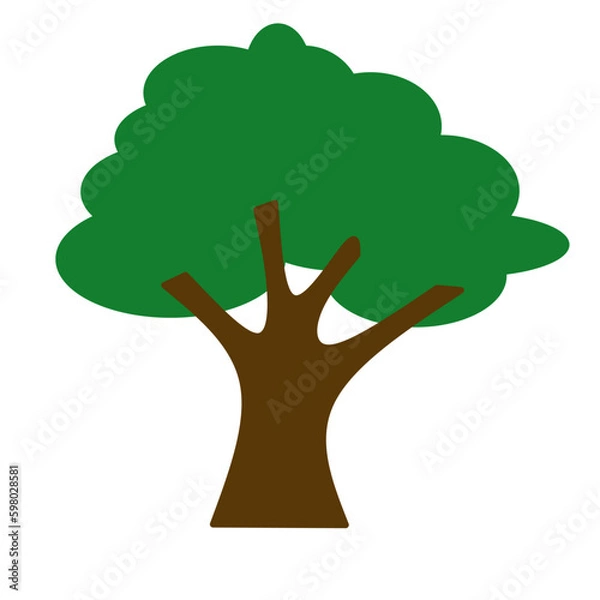 Obraz Tree cartoon icon 