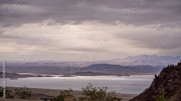 Obraz Sunset over the lake