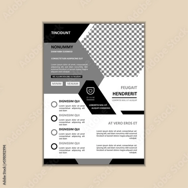 Fototapeta Creative Corporate Business Flyer Design Template