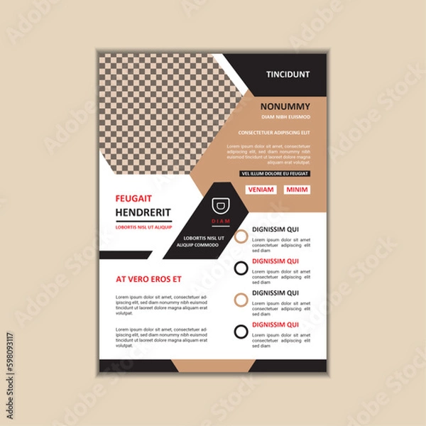Obraz Creative Corporate Business Flyer Design Template