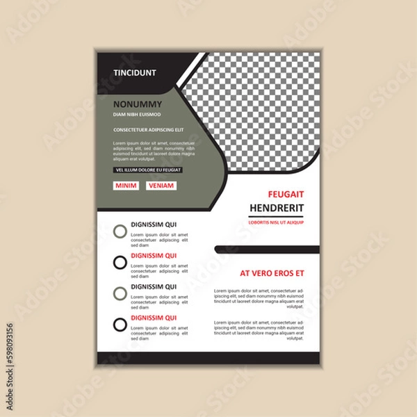 Fototapeta Creative Corporate Business Flyer Design Template