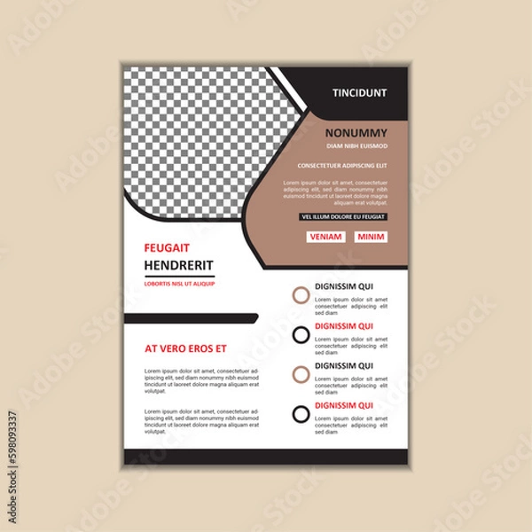 Fototapeta Creative Corporate Business Flyer Design Template