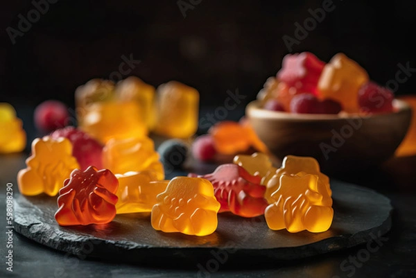 Obraz Apple Cider Vinegar gummies, Generative AI