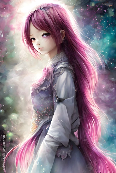 Fototapeta A beautiful illustration created by artificial intelligence by Carguilar, with varied colors and incredible and Delicate details	