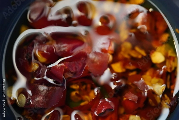 Obraz rotes Chili-Öl