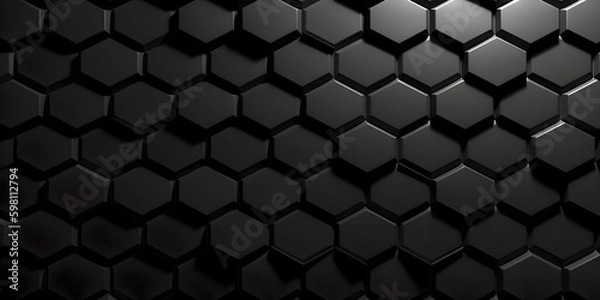 Fototapeta Black geometric wall background