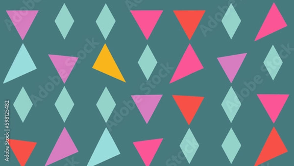Fototapeta Colorful Triangle Pattern
