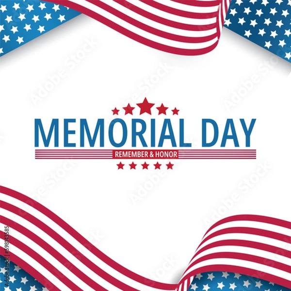 Obraz memorial day remember and honor