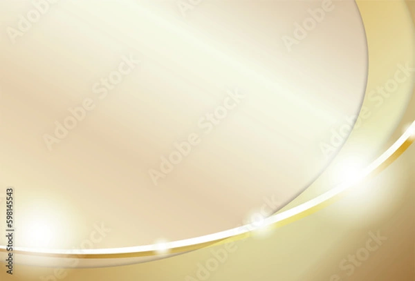 Obraz 光による装飾が施されたゴールドベースの高級背景素材