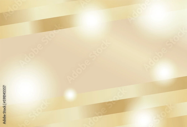 Obraz 光による装飾が施されたゴールドベースの高級背景素材