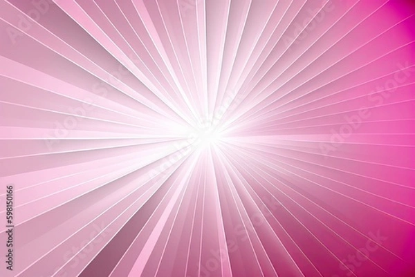 Fototapeta Rays of Light Pink: An Abstract Gradient Texture - Generative AI
