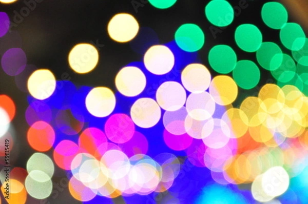 Obraz Abstract circular bokeh background