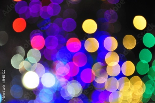 Obraz Abstract circular bokeh background