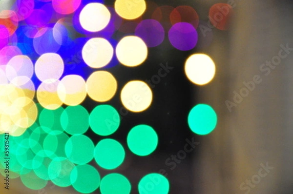 Obraz Abstract circular bokeh background